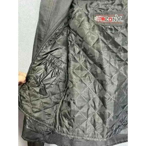 Zony Jacket Womens Small Black/Purple Motorcycle Riding Moto Removable Lining - Picture 5 of 9